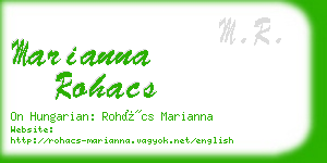 marianna rohacs business card